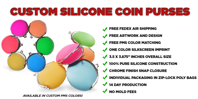 Custom Silicone Coin Purses